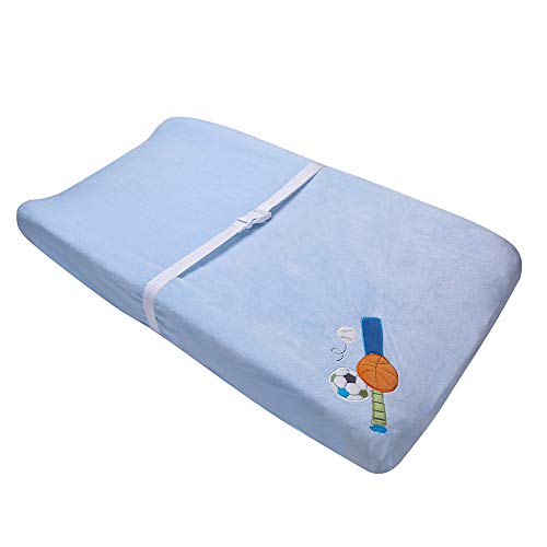 Sports Nursery Crib Bedding Set for Boys, Brown Blue Baseball Basketball Soccer Baby Boy Cot Bedding, 37 x 47 in 5 Product: Brown Sports Nursery Crib Bedding Set for Boys Baseball Basketball Ruby Baby Boy Cot Bedding Set