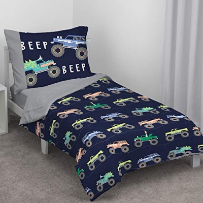 Product: CARTERS Monster Truck 4 Piece Toddler Bed Set