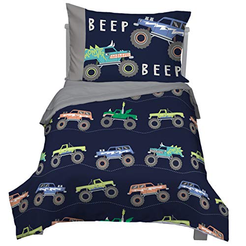 Product: CARTERS Monster Truck 4 Piece Toddler Bed Set