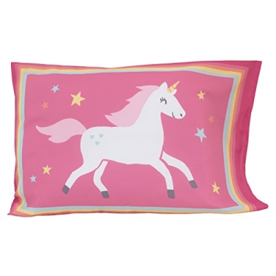 CARTERS Toddler Bedding Set, Rainbow Unicorn Pink Aqua White, 4 Piece, Crib Toddler Mattress, 4 Piece Set 13 Product: CARTERS Rainbow Unicorn 4 Piece Toddler Bedding Set, Pink, Aqua, White