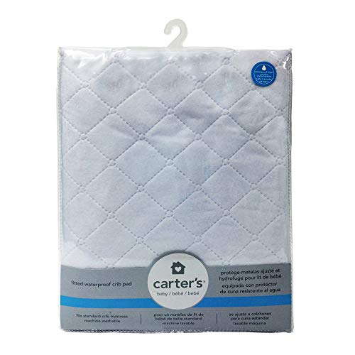 Carter’s Waterproof Fitted Crib Mattress Pad, Soft White Baby Toddler Mattress Protector, 20.5cm 3 Product: Carters Waterproof Fitted Crib Mattress Pad and Toddler Crib Mattress Protector - Baby Crib Mattress Cover - Protective Sheet for Boys and Girls Bedding Sets White