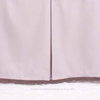 Product: CaSaJa Original Crib Sheet and Skirt Set for Baby Boy Girl, Breathable Soft Nursery Crib Bedding Set Standard, 14” Drop Pleated Bedskirt Lt Gray, 9” Deep Pocket Fitted Mattress Bed Sheet White
