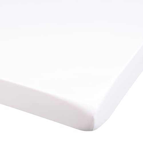 Product: CaSaJa Original Crib Sheet and Skirt Set for Baby Boy Girl, Breathable Soft Nursery Crib Bedding Set Standard, 14” Drop Pleated Bedskirt Lt Gray, 9” Deep Pocket Fitted Mattress Bed Sheet White