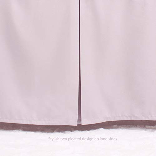 Product: CaSaJa Original Crib Sheet and Skirt Set for Baby Boy Girl, Breathable Soft Nursery Crib Bedding Set Standard, 14” Drop Pleated Bedskirt Lt Gray, 9” Deep Pocket Fitted Mattress Bed Sheet White