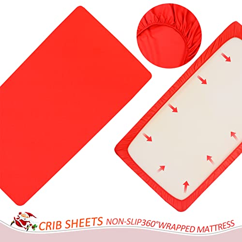 Buffalo Plaid Crib Bedding Set, Red Black Baby Nursery Set, 3 Piece Comforter Fitted Sheet Crib Skirt, 52x28in 6 Product: Cloele Buffalo Plaid Crib Bedding Set for Boys Girls - Standard Red Black 3 Piece Baby Bedding Set,Soft Comforter Bed Set Includes Crib Quilt Fitted Sheet Crib Skirt Nursery Bed Set