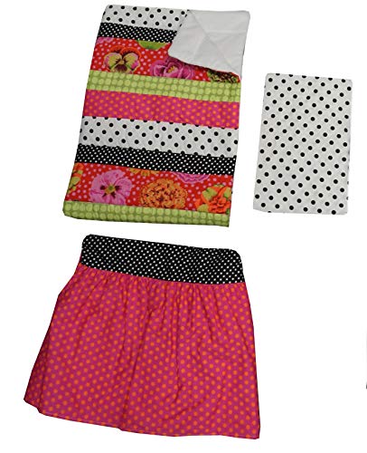Cotton Tale Designs Tula 3 Piece Crib Bedding Set, Colorful Polka Dot Blossom Nursery Collection, TU3S 3 Piece 4 Product: Cotton Tale Designs 3 Piece Crib Bedding Set, Tula