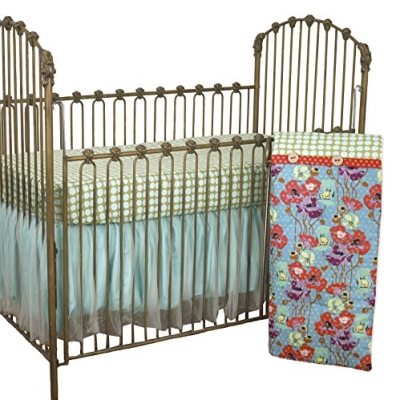 Product: Cotton Tale Designs Lagoon Standard Crib Set, 3 Piece, Turquoise/Purple/Orange/Green
