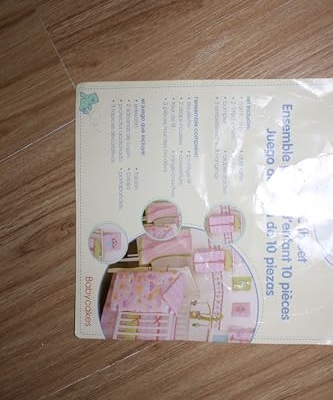 Product: CribMATE Pink Cake Nursery Crib Bedding Set for Girls Cotton Floral Cake Baby Girl Bedding Set 28 x 52 in