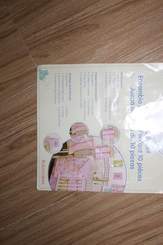 Product: CribMATE Pink Cake Nursery Crib Bedding Set for Girls Cotton Floral Cake Baby Girl Bedding Set 28 x 52 in