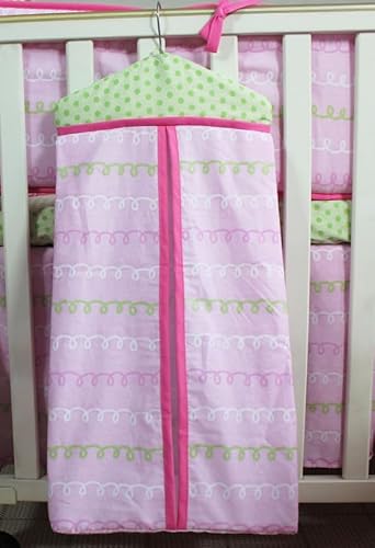 Product: CribMATE Pink Cake Nursery Crib Bedding Set for Girls Cotton Floral Cake Baby Girl Bedding Set 28 x 52 in