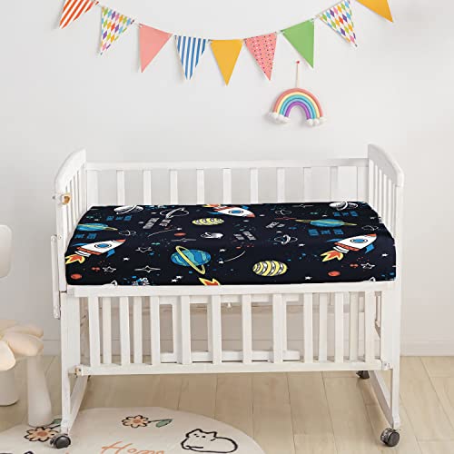 Product: Datura Home Crib Bedding Set - 3pcs Nursery Crib Bedding with Comforter, Sheet & Skirt, Watercolor Butterfly Printed for Baby Boys and Girls