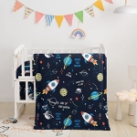 Product: Datura Home Crib Bedding Set - 3pcs Nursery Crib Bedding with Comforter, Sheet & Skirt, Watercolor Butterfly Printed for Baby Boys and Girls