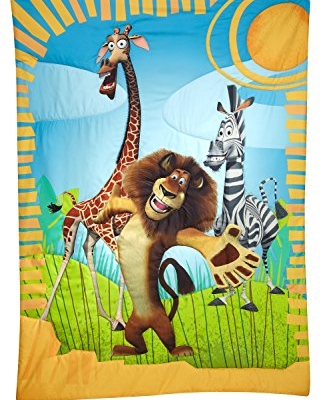 Product: Disney DreamWorks Animation Madagascar Behold My Mane 4 Piece Toddler Bedding Set, Toddler, 1 Count (Pack of 1)