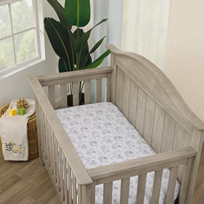 Product: Disney Lion King Leader of The Pack Grey, Sage, Ivory and Yellow 3 Piece Nursery Crib Bedding Set - Comforter, Fitted Crib Sheet, and Crib Skirt