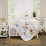 Product: Disney Winnie The Pooh - Blustery Day Grey and White Clouds with Piglet, Tigger and Eeyore 3 Piece Nursery Crib Bedding Set - Comforter, Fitted Crib Sheet and Crib Skirt