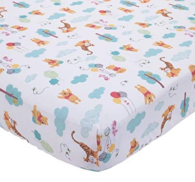 Disney Winnie the Pooh Nursery Crib Bedding Set, 4 Piece Aqua Grey White Red, Standard Crib 28x52 in 7 Product: Disney Winnie The Pooh First Best Friend 4 Piece Nursery Crib Bedding Set, Aqua/Grey/White/Red, 4 Piece Set (Pack of 1)
