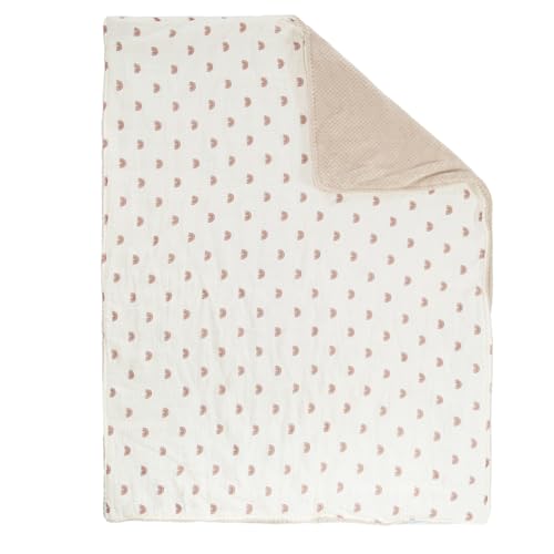 Product: Dormlony 4-Piece Baby Crib Bedding Set,Muslin Cotton Quilted Blanket with Fitted Sheet,Baby Security Blanket and Crib Hanging Storage,Rainbow.