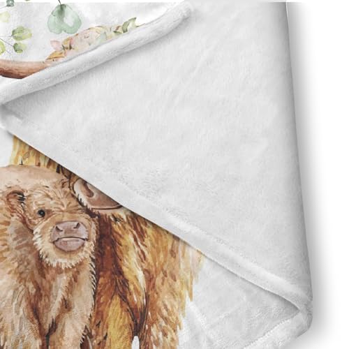 Highland Cow Baby Crib Bedding Set, 3 Piece Nursery Bundle, Soft Blanket Sheet Pillowcase, Rustic Farm Theme, 32.5cm 5 Product: Duckbe Baby Crib Bedding Set - Highland Cow Design Nursery Bedding 3 Pcs Set - Chic Soft Blanket, Sheet, Pillowcase for Newborns Boys Girls Gifts Color25