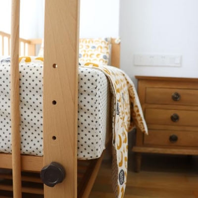 100% Cotton 3 Piece Crib Bedding Set, Yellow Baby Boys Girls Nursery, 52 x 28 x 8in️ 11 Product: Emenpy 100% Cotton Crib Bedding Set for Baby Boys Girls,3 Pcs Baby Bed Linen Include Duvet Cover,Fitted Sheet,Pillowcase,Nursery Decoration,No Filler (Yellow)