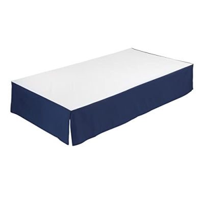EVERYDAY KIDS Navy Blue Crib Bedding Set for Boys, 4 Piece Quilt Sheet Dust Ruffle Diaper Stacker, Standard Crib Mattress 16 Product: EVERYDAY KIDS 4 Pc Crib Bedding for Boys Nursery Set Includes Baby Bed Quilt, Fitted Sheet, Dust Ruffle and Diaper Stacker- Nursery Bedding Set - Baby Crib Bedding Set in Navy