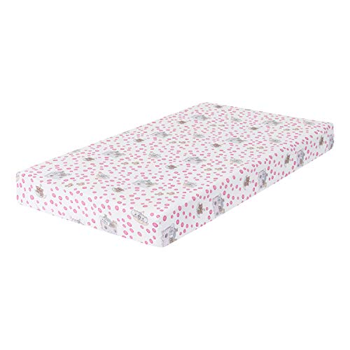 Product: EVERYDAY KIDS Precious Moments Noah’s Ark 4 Pc Crib Bedding for Girls Nursery Set Includes Baby Bed Quilt, Fitted Sheet, Dust Ruffle and Diaper Stacker with Sweet Images of Elephants and Giraffes