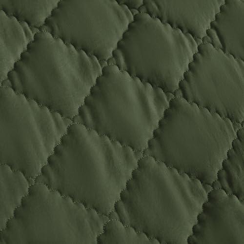 Product: FLXXIE 4 Pieces Toddler Bedding Set, Soft and Breathable Microfiber Crib Sheet Set, Includes Quilted Comforter, Flat Top Sheet, Fitted Sheet, Envelope Pillow Case for Boys and Girls, Olive