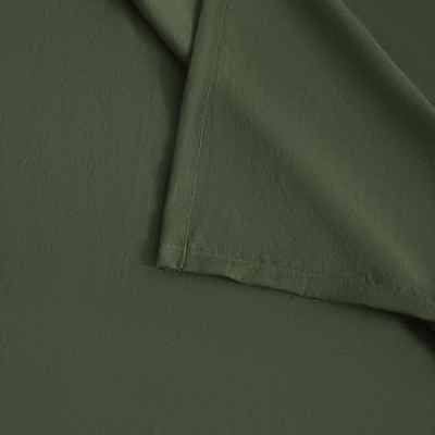 Product: FLXXIE 4 Pieces Toddler Bedding Set, Soft and Breathable Microfiber Crib Sheet Set, Includes Quilted Comforter, Flat Top Sheet, Fitted Sheet, Envelope Pillow Case for Boys and Girls, Olive