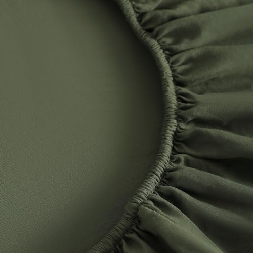 Product: FLXXIE 4 Pieces Toddler Bedding Set, Soft and Breathable Microfiber Crib Sheet Set, Includes Quilted Comforter, Flat Top Sheet, Fitted Sheet, Envelope Pillow Case for Boys and Girls, Olive