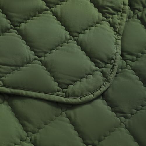 Product: FLXXIE 4 Pieces Toddler Bedding Set, Soft and Breathable Microfiber Crib Sheet Set, Includes Quilted Comforter, Flat Top Sheet, Fitted Sheet, Envelope Pillow Case for Boys and Girls, Olive