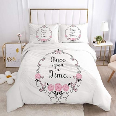 Product: Girl Princess Cartoon Bedding Set for Baby Kids Children Crib Duvet Cover Set Pillowcase Blanket Quilt Cover Cute Superwoman Bed Linen (Color : 027 White D, Size : Crib Set) (027 White D Crib Set)