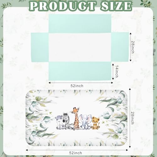 Safari Animals Eucalyptus Crib Bedding, Watercolor Quilt Sheet Skirt Set, Gender Neutral Nursery, 3 Piece 120cm 3 Product: Hahafelt 3 Pcs Baby Crib Bedding Set Safari Animals Dinosaurs Teddy Bear Woodland Animals Jungle Crib Set Includes Quilt, Fitted Sheet, Skirt for Baby Boy Girl (Light Blue,Safari)