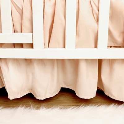 Vintage Floral Crib Bedding Set, 4 Piece Nursery Bundle, Comforter Sheet Skirt Diaper Organizer, Standard Crib Mattress 12 Product: HNHUAMING 4-Piece Crib Bedding Set for Girls, Boho Baby Girl Bedding Set with Crib Skirt, Baby Quilt, Crib Sheet and Diaper Stacker, Flower