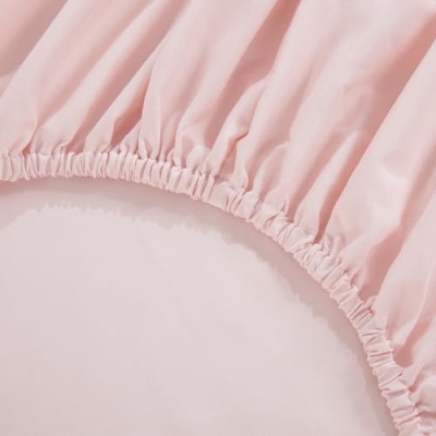 Princess Pink Crib Bedding Set, HOMBYS Baby Girl Nursery Comforter, Ruffle Pintuck Sheet Set, 55x37in 13 Product: HOMBYS 3 Pieces Princess Pink CribBedding Set for Baby Girls, Ultra Soft Blush Pinch Pleat Comforter Set with Ruffles for All Season