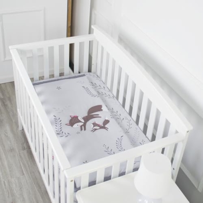 Safari World Baby Crib Bedding Set, Quilt Fitted Crib Sheet Bed Skirt, Brontosaurus Dinosaur Gray Navy Blue 3 Piece, 6 Years Old 14 Product: JHLCARPET - 3pcs Safari World Baby Crib Bedding Set (Quilt, Fitted Crib Sheet, Crib Skirt)