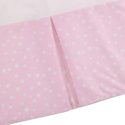 Product: JHLCARPET Animals 3pcs Baby Crib Bedding Set (Quilt, Fitted Crib Sheet, Crib Skirt) Pink Nursery Bedding Set for Girls Crib Bedding Sets for Girls (Fox)