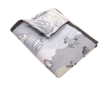 Baby Crib Bedding Set, 3 Piece Nursery Quilt, Ocean Life Aqua Blue Fish Sea Turtle, 52x28x8cm 9 Product: JHLCARPET Baby Crib Bedding Set, Nursery Quilt, 3 Pieces Set (Sunny Jungle)
