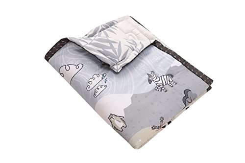 Baby Crib Bedding Set, 3 Piece Nursery Quilt, Ocean Life Aqua Blue Fish Sea Turtle, 52x28x8cm 3 Product: JHLCARPET Baby Crib Bedding Set, Nursery Quilt, 3 Pieces Set (Sunny Jungle)