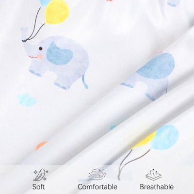 Jundetye Gray Elephant Crib Bedding Set, Reversible Comforter, Fitted Sheet, Crib Skirt, Anti-Bump Cushions, 35x45in 9 Product: Jundetye Crib Bedding Set for Boys Girls Gray Elephant, Soft Nursery Bed Sets for Newborn Infant Toddler Includes Reversible Comforter, Fitted Sheet, Crib Skirt, and Anti-Collision Pads, Neutral