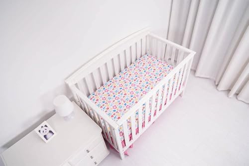 Product: KIDDOS 3-Piece Baby Crib Bedding Set for Girls| Luxury Microfiber |Baby Crib Bedding Sets Include Comforter, Crib Sheet and Bed Skirt | (Butterfly Floral)