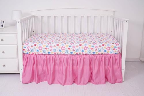 Product: KIDDOS 3-Piece Baby Crib Bedding Set for Girls| Luxury Microfiber |Baby Crib Bedding Sets Include Comforter, Crib Sheet and Bed Skirt | (Butterfly Floral)