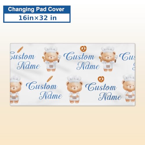 Product: Kryvoxc Personalized Baby Bedding Set, 5 Pcs Custom Baby Crib Sets with Name, Bear Bread Toddler Bedding Set for Baby Girls Boys, Double Layer Nursery Bundle​​, Customized Gifts for Infants Kids