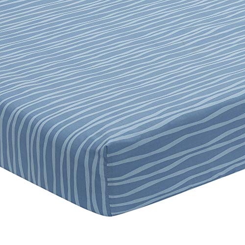 Lambs & Ivy Baby Dino Blue White Dinosaur 6 Piece Crib Bedding Set, Quilt Sheets Crib Skirt Wearable Blanket Wall Decals, 6pc 5 Product: Lambs & Ivy Baby Dino Blue/White Dinosaur Nursery 6-Piece Crib Bedding Set
