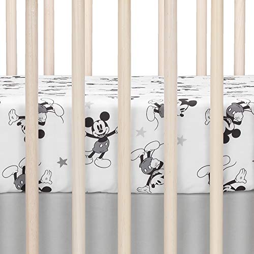 Disney Baby Magical Mickey Mouse Gray Crib Bedding Set, Lambs & Ivy 3 Piece Nursery Set, Cotton 20.5cm 7 Product: Lambs & Ivy Disney Baby Magical Mickey Mouse 3-Piece Crib Bedding Set - Gray