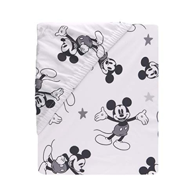 Disney Baby Magical Mickey Mouse Gray Crib Bedding Set, Lambs & Ivy 3 Piece Nursery Set, Cotton 20.5cm 17 Product: Lambs & Ivy Disney Baby Magical Mickey Mouse 3-Piece Crib Bedding Set - Gray
