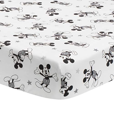Disney Baby Magical Mickey Mouse Gray Crib Bedding Set, Lambs & Ivy 3 Piece Nursery Set, Cotton 20.5cm 12 Product: Lambs & Ivy Disney Baby Magical Mickey Mouse 3-Piece Crib Bedding Set - Gray