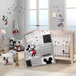 Product: Lambs & Ivy Disney Baby Magical Mickey Mouse 3-Piece Crib Bedding Set - Gray