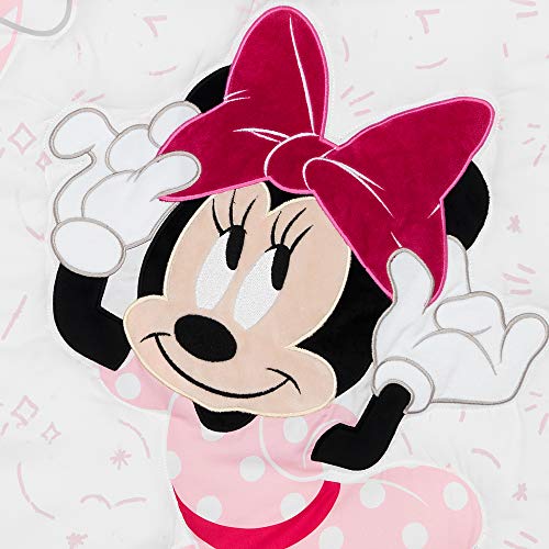 Minnie Mouse Pink Disney Crib Bedding Set, 3 Piece Nursery Quilt Sheet Skirt, Baby Girl 20.5cm 7 Product: Lambs & Ivy Disney Baby Minnie Mouse Love 3-Piece Pink Nursery Crib Bedding Set