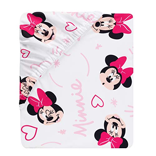 Minnie Mouse Pink Disney Crib Bedding Set, 3 Piece Nursery Quilt Sheet Skirt, Baby Girl 20.5cm 8 Product: Lambs & Ivy Disney Baby Minnie Mouse Love 3-Piece Pink Nursery Crib Bedding Set