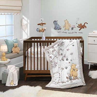 Product: Lambs & Ivy Disney Baby Storytime Pooh 3-Piece Nursery Crib Bedding Set
