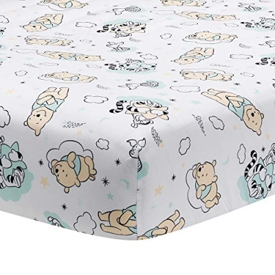 Winnie the Pooh Crib Bedding Set, Classic Pooh Nursery Quilt, Fitted Sheet, Crib Skirt, Soft Neutral Disney Baby Set 12 Product: Lambs & Ivy Disney Baby Winnie The Pooh Hugs 3-Piece Nursery Crib Bedding Set